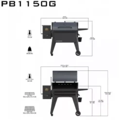 Barbecue à Pellets Navigator 1150 PIT BOSS -Le Coin du Grill barbecue a pellets navigator 1150g 4