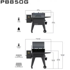 Barbecue à Pellets Navigator 850 PIT BOSS -Le Coin du Grill barbecue a pellets navigator 850g 2