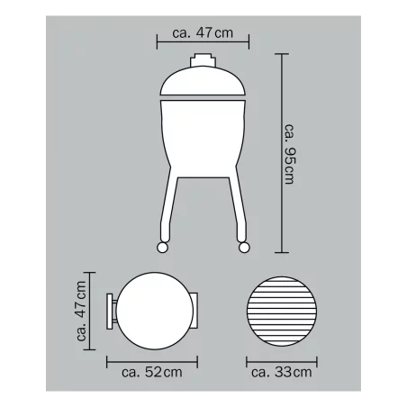 Barbecue Ceramique Junior 2.0 Noir Sur Chariot MONOLITH 2 Barbecue Ceramique Junior 2.0 Noir Sur Chariot MONOLITH â Image 2