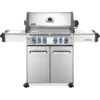 Napoleon Barbecue Gaz Naturel Prestige 500 Inox 4 Brûleurs + Sizzle Lateral + Brûleur Arriere