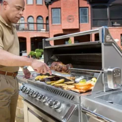 Napoleon Barbecue Gaz Prestige Pro 665 5 Brûleurs + Sizzle Lateral + Brûleur Arriere + Fumoir + Rôtissoire -Le Coin du Grill barbecue gaz prestige pro 665 5 bruleurs sizzle lateral bruleur arriere fumoir 3