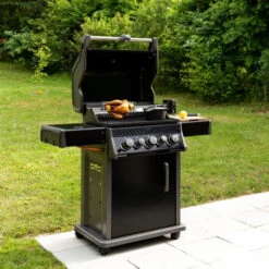 Barbecue Gaz Rogue RB425 RSBPK 3 Brûleurs + Réchaud Lateral + Brûleur Arrière + Rôtissoire - NAPOLEON -Le Coin du Grill barbecue gaz rogue 425 rsbpk 3 bruleurs rechaud lateral bruleur arriere rotissoire napoleon 1