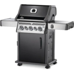 Devant -Le Coin du Grill barbecue gaz rogue 425 rse noir 3 bruleurs sizzle lateral bruleur arriere rotissoire napoleon 1