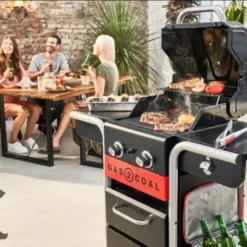 Barbecue Hybride Gaz & Charbon Gas2Coal 2.0 2 Brûleurs -Le Coin du Grill barbecue hybride gaz charbon gas2coal 20 2 bruleurs 2