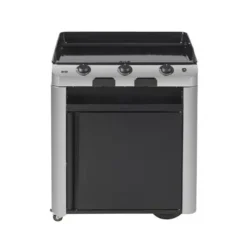 Chariot Plancha Fusion 75 Noir / Inox 2024 - ENO -Le Coin du Grill chariot ferme 2023 pour plancha fusion 75 noir inox eno 3