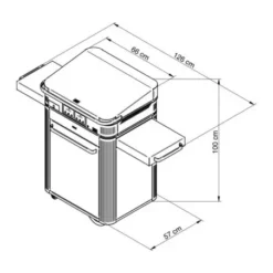 Pack Combo Plancha Electrique 65 Noir & Inox Avec Capot Noir - ENO -Le Coin du Grill combo plancha electrique enosign 65 acier noir inox 2