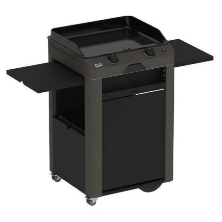 Combo Plancha Gaz Fusion 60 Gris Cargo Sur Chariot - ENO 1 Combo Plancha Gaz Fusion 60 Gris Cargo Sur Chariot - ENO