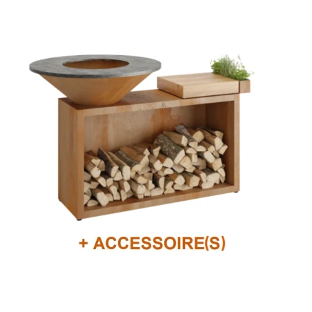 Pack De Noël Brasero OFYR Island 85 Bois Teck 1 Pack De Noël Brasero OFYR Island 85 Bois Teck