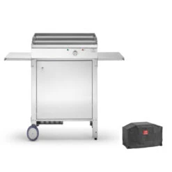 Planet Pack Plancha Elec Chef 55 Pl. Lisse + Chariot Fermé +Housse