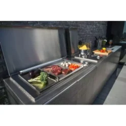 Plancha Gaz Encastrable Oasi 55 Cm Inox Plaque Lisse + Couvercle - PLANET 5 Plancha Gaz Encastrable Oasi 55 Cm Inox Plaque Lisse + Couvercle - PLANET -Le Coin du Grill plancha gaz encastrable 55 cm inox 2 feux plaque lisse couvercle planet 2
