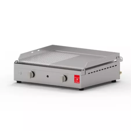 Plancha Gaz PLANET Chef 55 Plaque Inox Lisse Rainurée (Réf. 0201137) 2 Plancha Gaz PLANET Chef 55 Plaque Inox Lisse Rainurée (Réf. 0201137) – Image 2