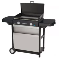 Plancha Gaz Sur Chariot Blue Flame Exld - CAMPINGAZ -Le Coin du Grill plancha gaz sur chariot blue flame exld 2