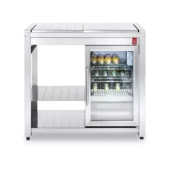 Table Oasi 97 Ice Avec Réfrigérateur D'Extérieur - Plancha PLANET