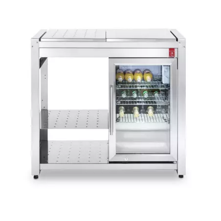 Table Oasi 97 Ice Avec Réfrigérateur D'Extérieur - Plancha PLANET 1 Table Oasi 97 Ice Avec Réfrigérateur D'Extérieur - Plancha PLANET