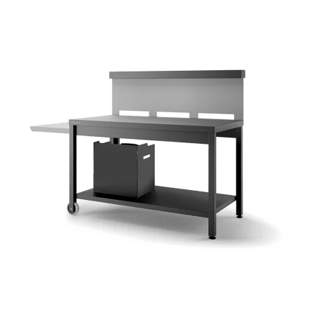 Table Roulante Credence Acier Noir Et Gris Mat Trca Ng 1 Table Roulante Credence Acier Noir Et Gris Mat Trca Ng